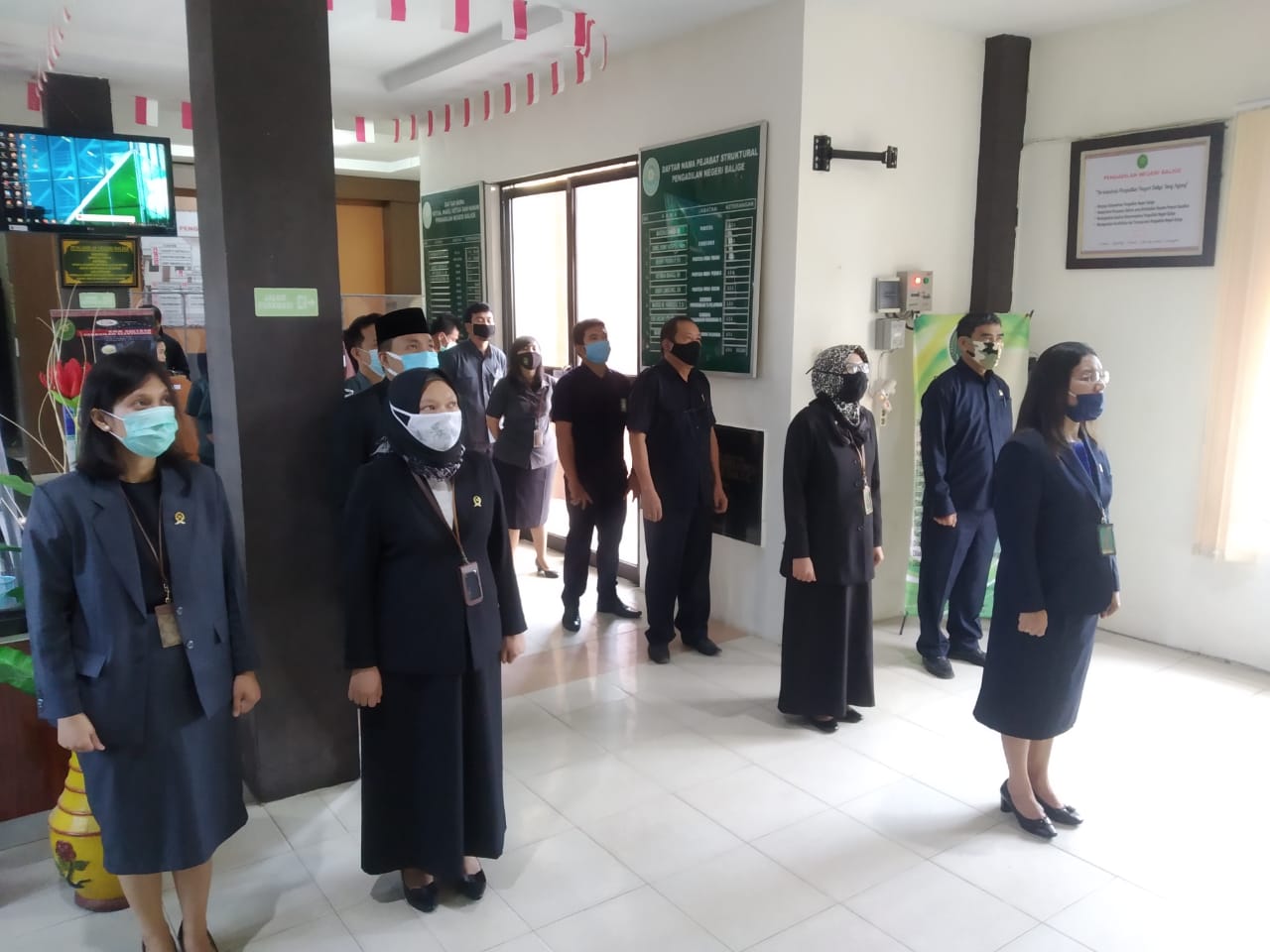 Peringatan HUT Mahkamah agung RI ke 75 di Pengadilan Negeri Balige